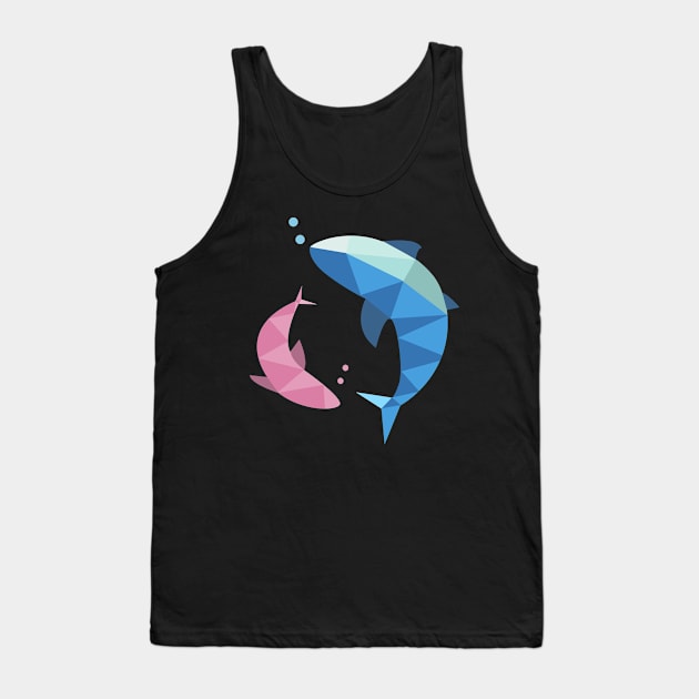 Whales Tank Top by peekxel